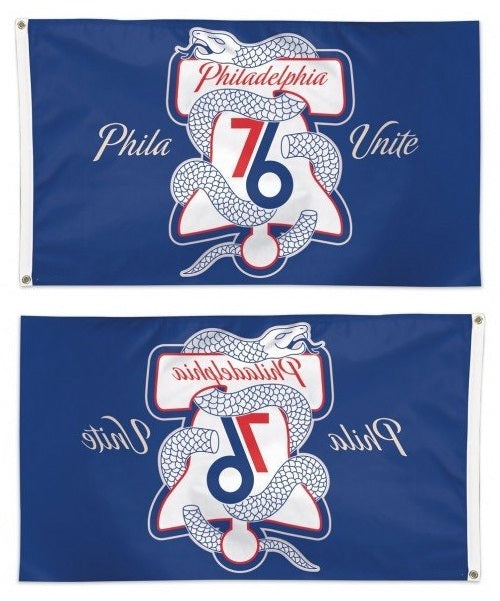 Philadelphia 76ers Throwback Logo 3x5 Flag
