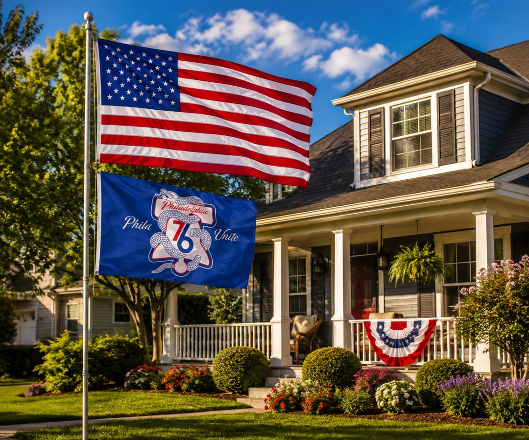 Philadelphia 76ers Throwback Logo 3x5 Flag