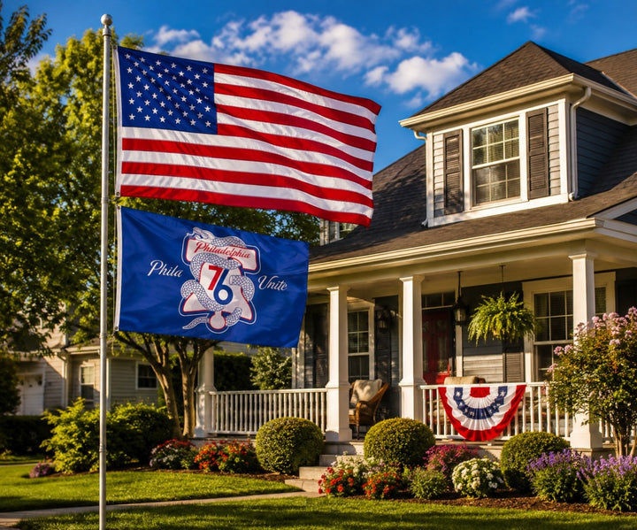 Philadelphia 76ers Throwback Logo 3x5 Flag