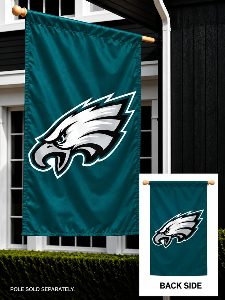 Philadelphia Eagles 2 Sided Logo Banner heartlandflags