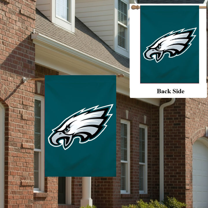 Philadelphia Eagles 2 Sided Logo Banner heartlandflags