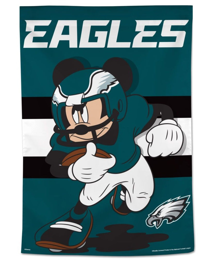 Philadelphia Eagles Banner Mickey Mouse Football House Flag heartlandflags