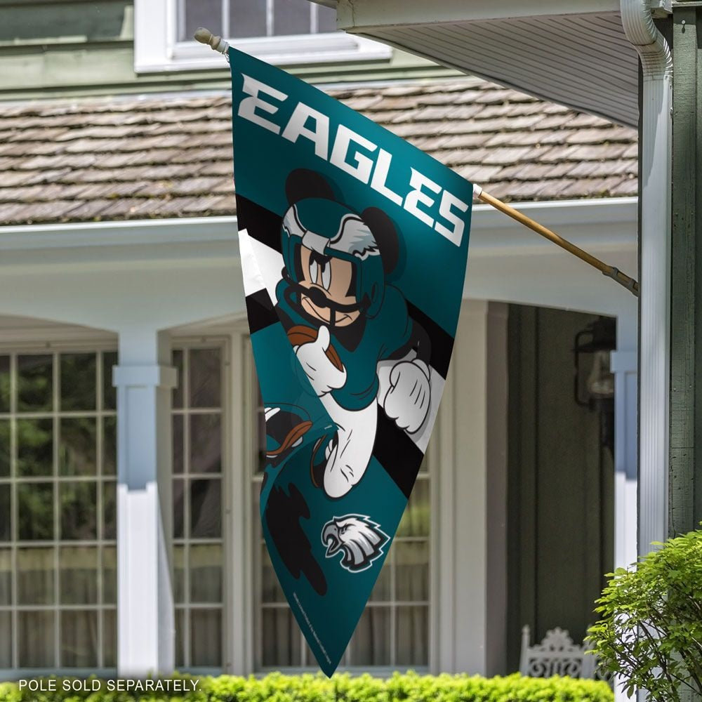 Philadelphia Eagles Banner Mickey Mouse Football House Flag heartlandflags