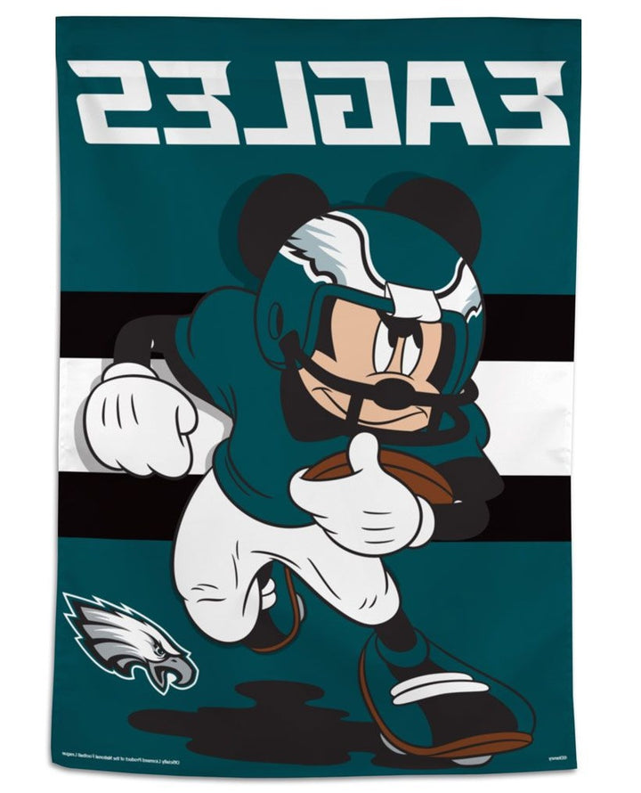 Philadelphia Eagles Banner Mickey Mouse Football House Flag heartlandflags