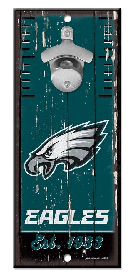 Philadelphia Eagles Bottle Opener Wood Sign heartlandflags