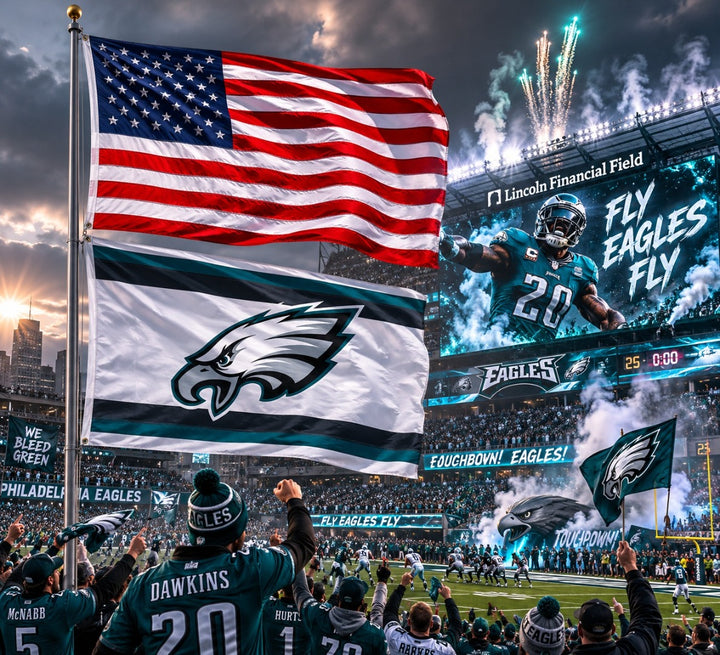 Philadelphia Eagles Flag 3x5 Away Stripe heartlandflags