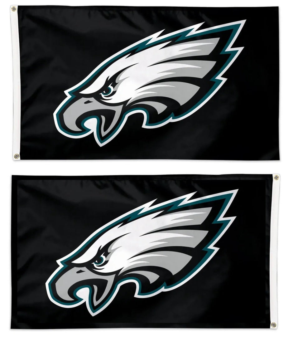 Philadelphia Eagles Flag 3x5 Black 2 Sided heartlandflags