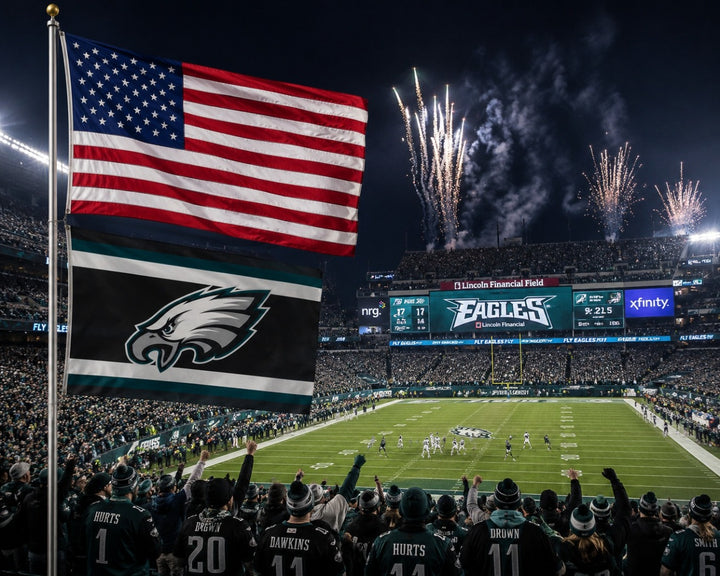 Philadelphia Eagles Flag 3x5 Color Rush heartlandflags