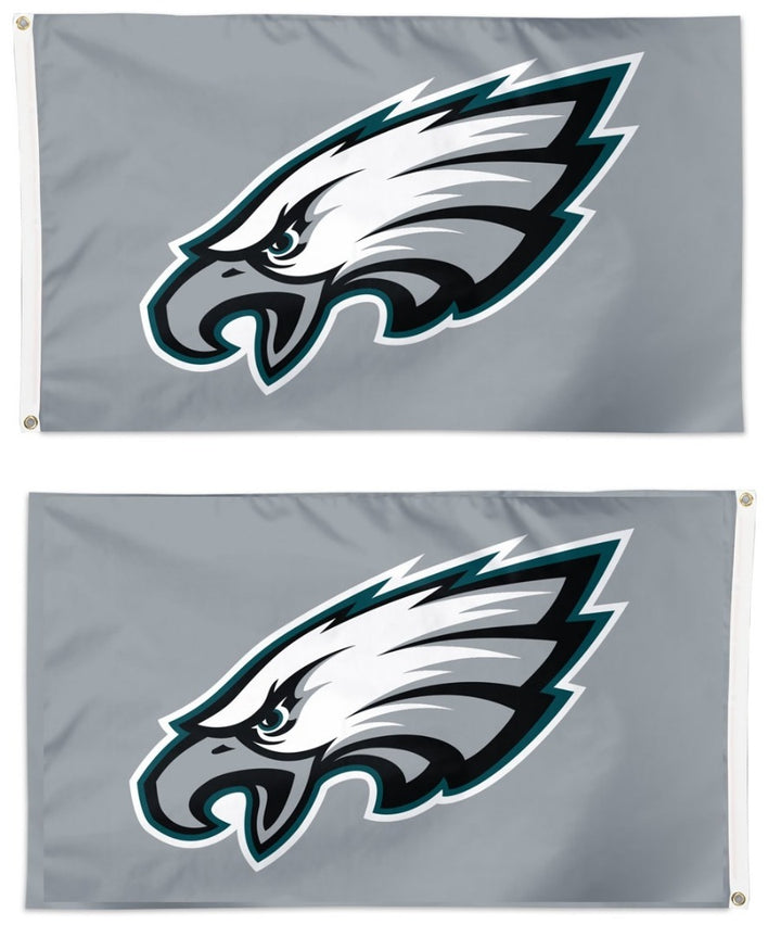 Philadelphia Eagles Flag 3x5 Gray 2 Sided heartlandflags