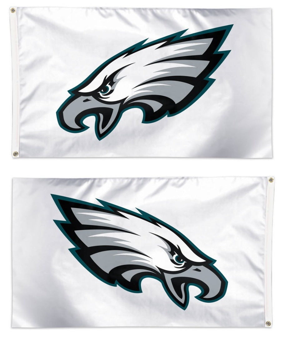 Philadelphia Eagles Flag 3x5 Logo White heartlandflags