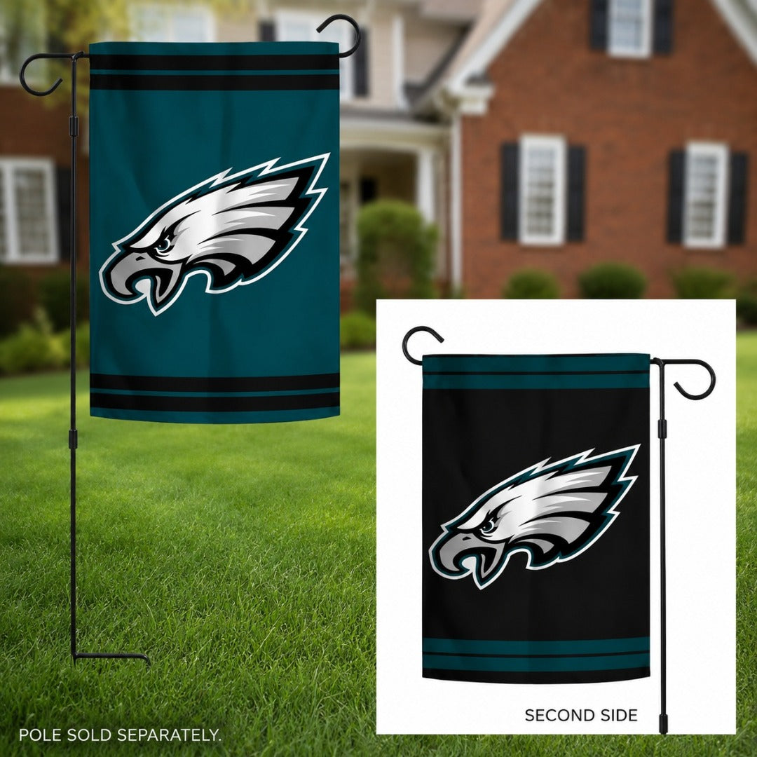 Philadelphia Eagles Logo 2 Sided Garden Flag heartlandflags