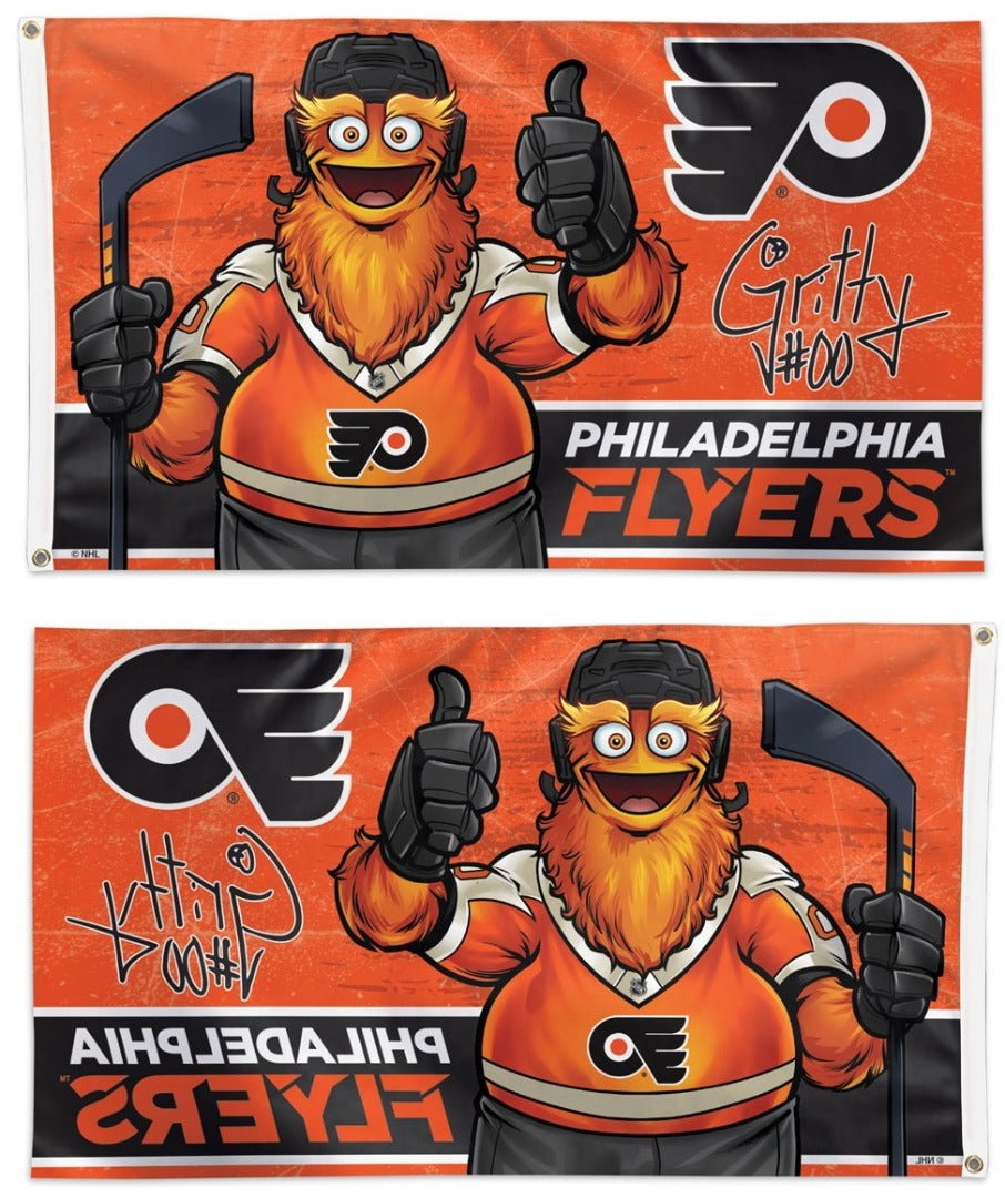 Philadelphia Flyers Flag 3x5 Gritty Mascot heartlandflags