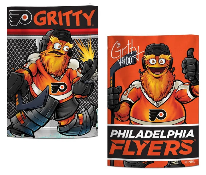 Philadelphia Flyers Garden Flag 2 Sided Gritty Mascot heartlandflags