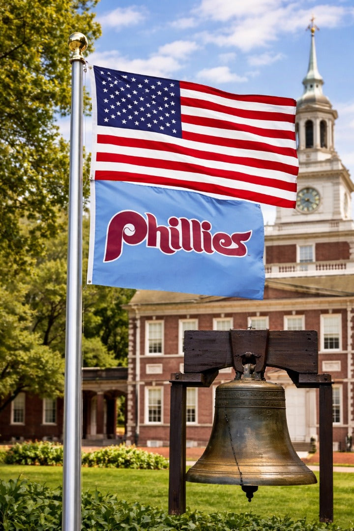 Philadelphia Phillies 2 Sided 2x3 Flag heartlandflags