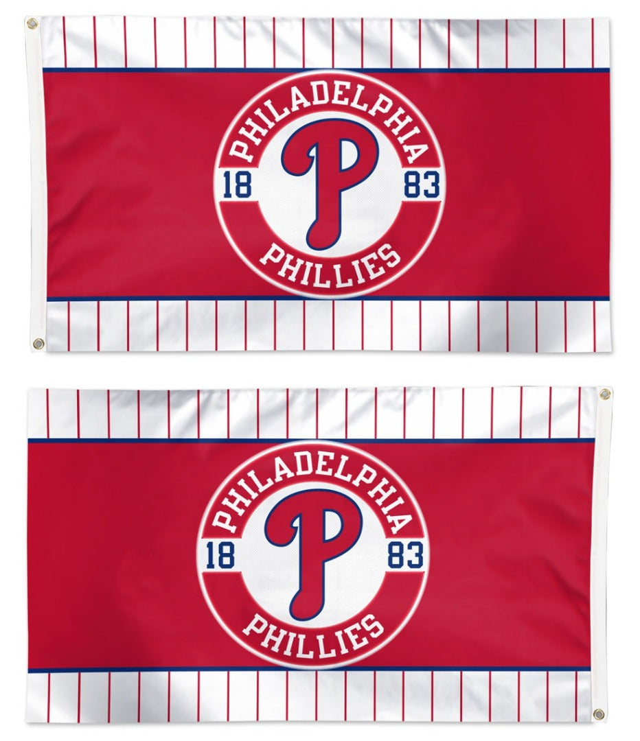 Philadelphia Phillies Embroidered Flag 2 Sided 3x5 heartlandflags