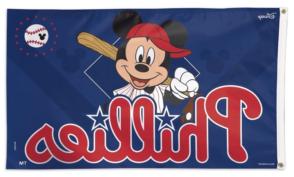 Philadelphia Phillies Flag 3x5 Disney Mickey Mouse Baseball heartlandflags