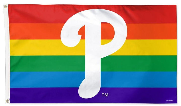 Philadelphia Phillies Flag 3x5 Pride Rainbow heartlandflags