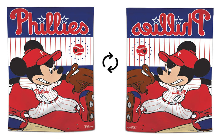 Philadelphia Phillies Flag Mickey Mouse Baseball House Banner heartlandflags