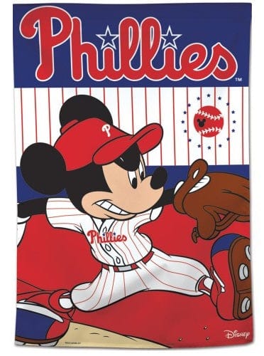 Philadelphia Phillies Flag Mickey Mouse Baseball House Banner heartlandflags