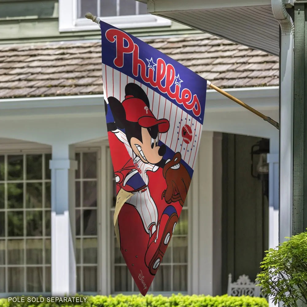 Philadelphia Phillies Flag Mickey Mouse Baseball House Banner heartlandflags