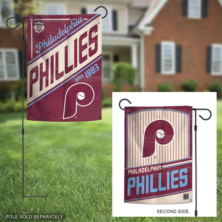 Philadelphia Phillies Garden Flag 2 Sided Vintage heartlandflags