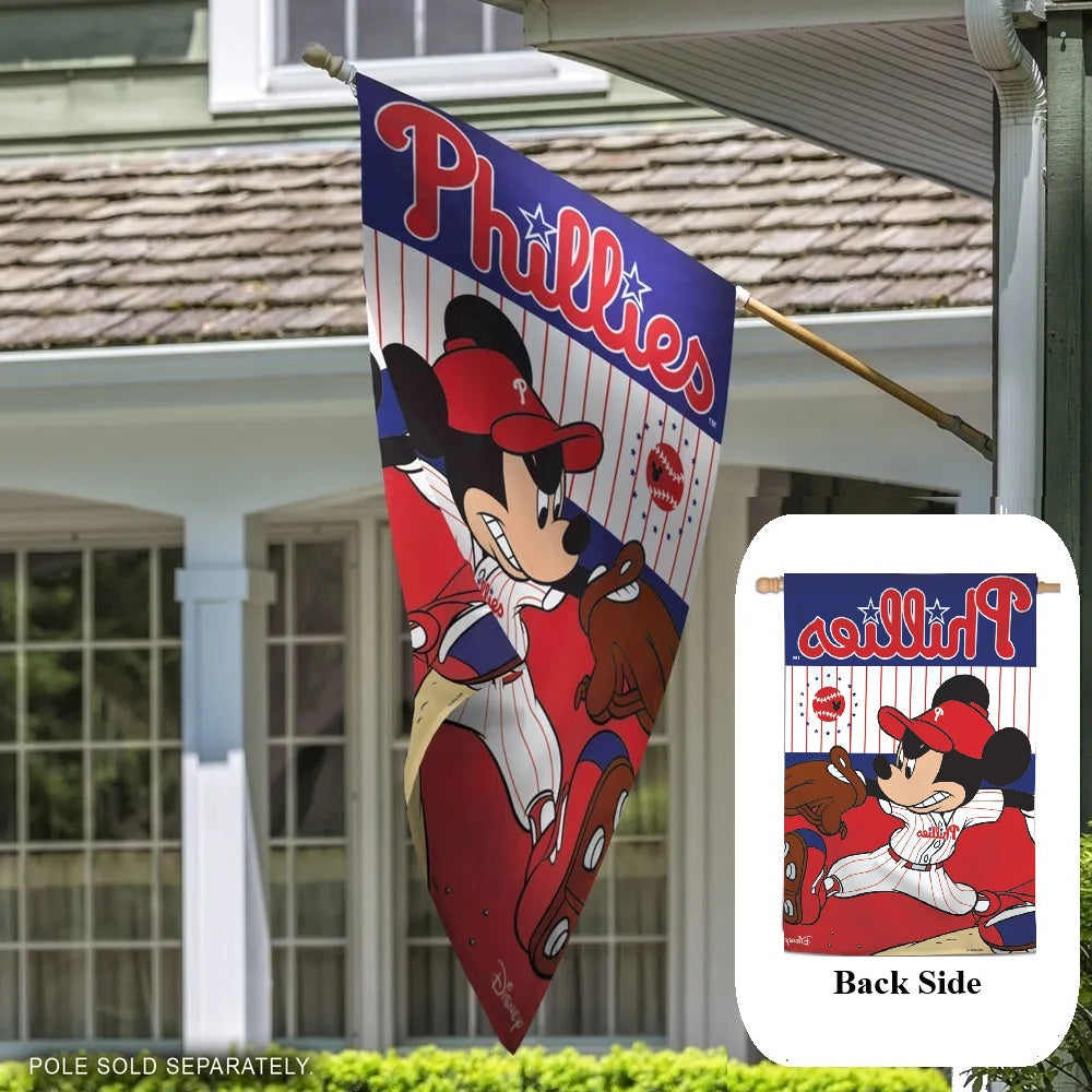 Philadelphia Phillies Mickey Mouse Banner heartlandflags