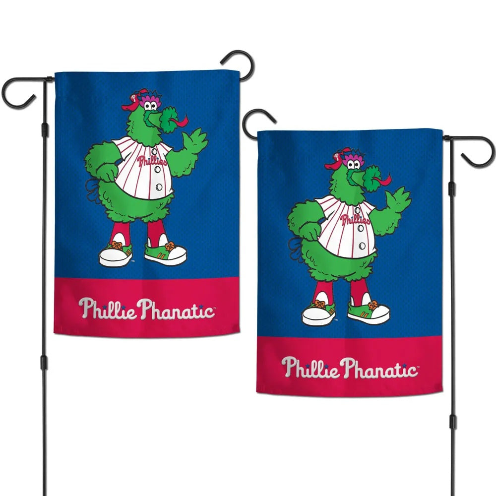 Phillie Phanatic 2 Sided Embroidered Garden Flag heartlandflags
