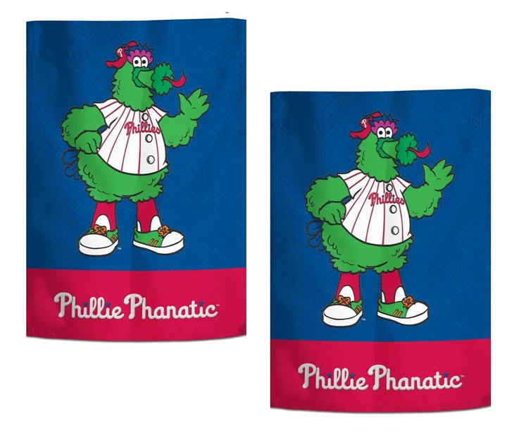 Phillie Phanatic 2 Sided Embroidered Garden Flag heartlandflags
