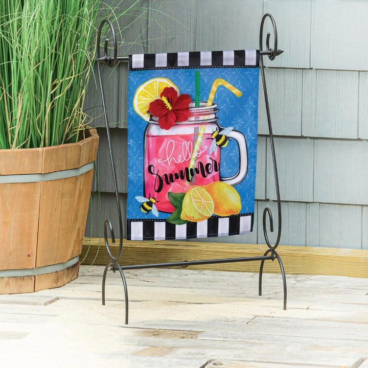 Pink Lemonade 2 Sided Garden Flag heartlandflags