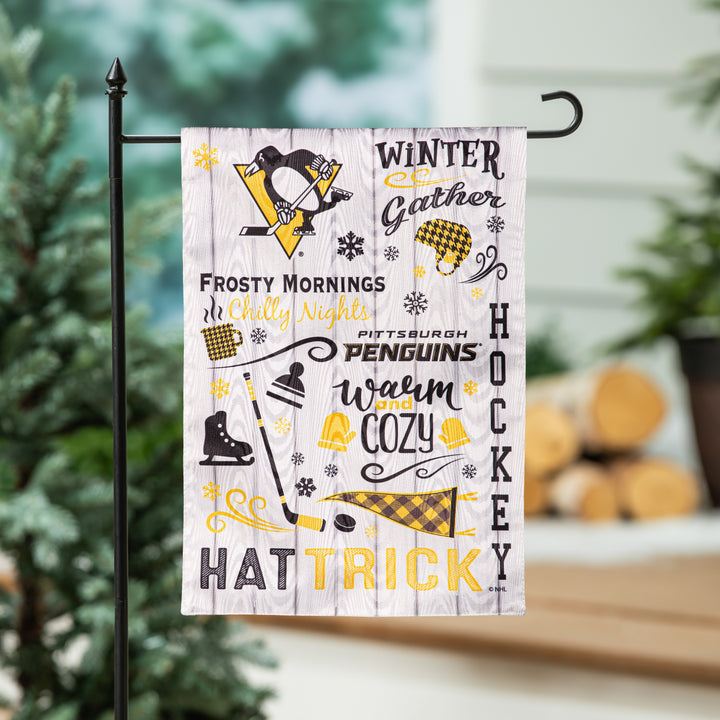 Pittsburgh Penguins Seasonal 2 Sided Garden Flag heartlandflags