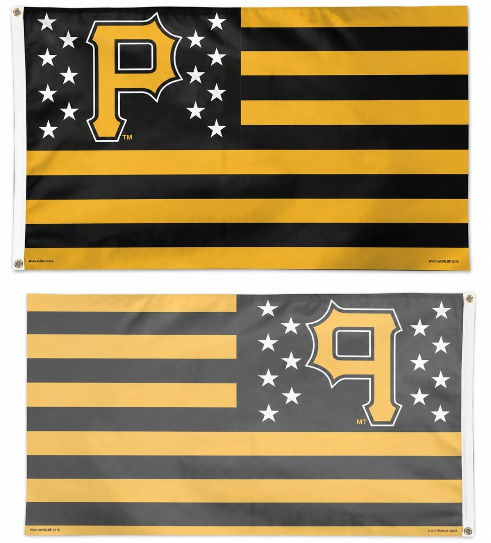 Pittsburgh Pirates Americana 3x5 Flag Patriotic heartlandflags