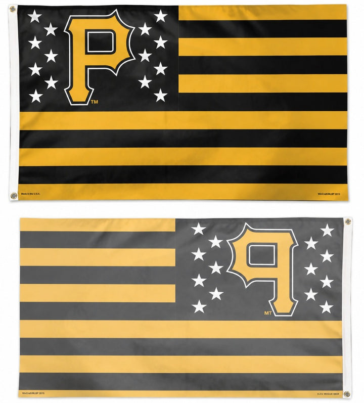 Pittsburgh Pirates Americana 3x5 Flag Patriotic heartlandflags