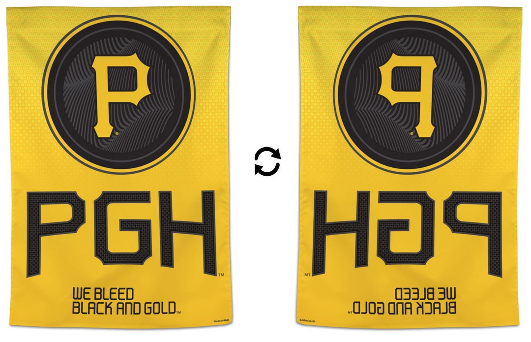 Pittsburgh Pirates Banner City Connect Flag PGH heartlandflags