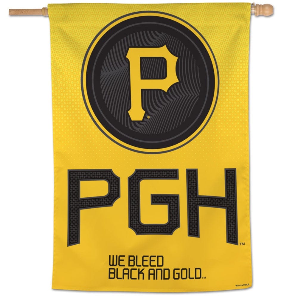 Pittsburgh Pirates Banner City Connect Flag PGH heartlandflags