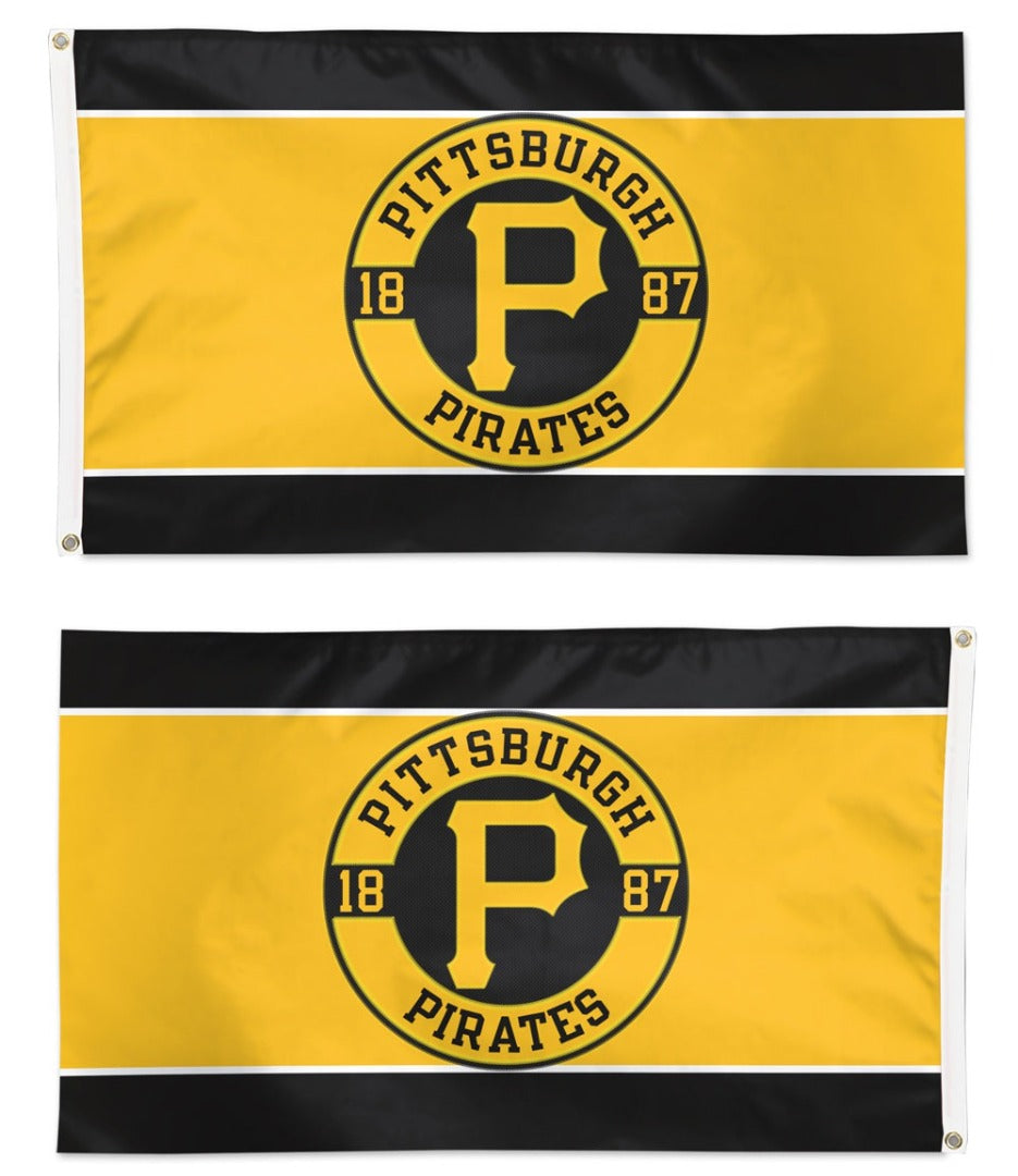 Pittsburgh Pirates Embroidered Flag 2 Sided 3x5 heartlandflags