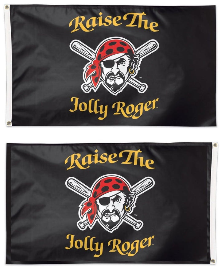 Pittsburgh Pirates Flag 2 Sided 3x5 Raise the Jolly Roger heartlandflags