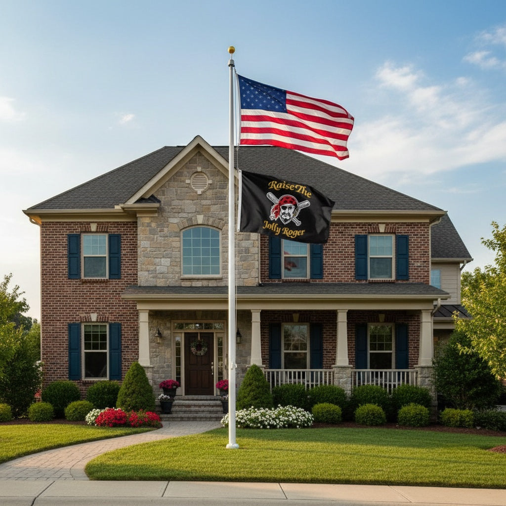 Pittsburgh Pirates Flag 2 Sided 3x5 Raise the Jolly Roger heartlandflags
