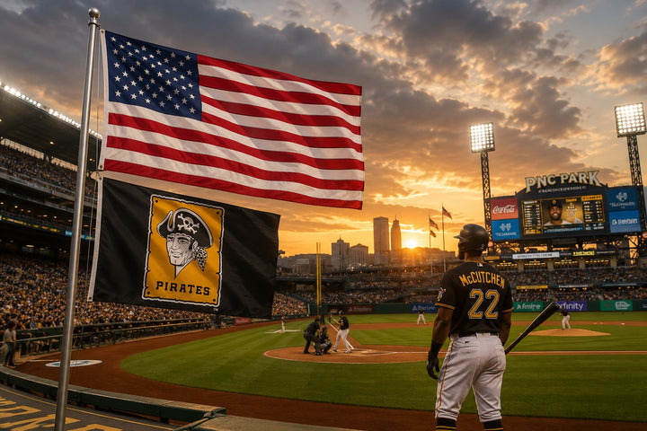 Pittsburgh Pirates Flag 3x5 Cooperstown Logo heartlandflags
