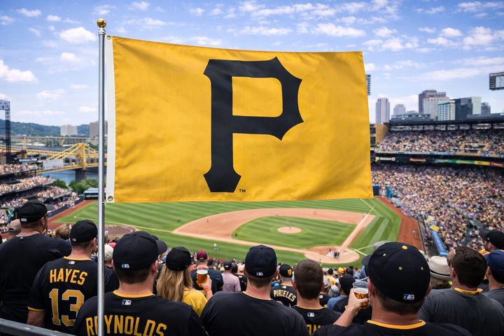 Pittsburgh Pirates Flag 3x5 Logo 2 Sided heartlandflags
