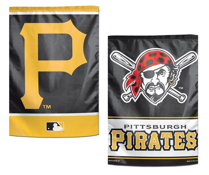 Pittsburgh Pirates Garden Flag 2 Sided Logo heartlandflags