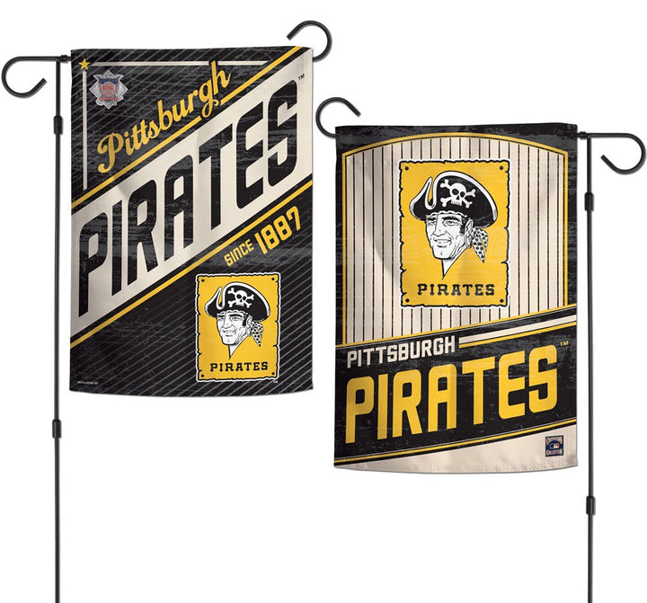 Pittsburgh Pirates Garden Flag 2 Sided Pinstripe