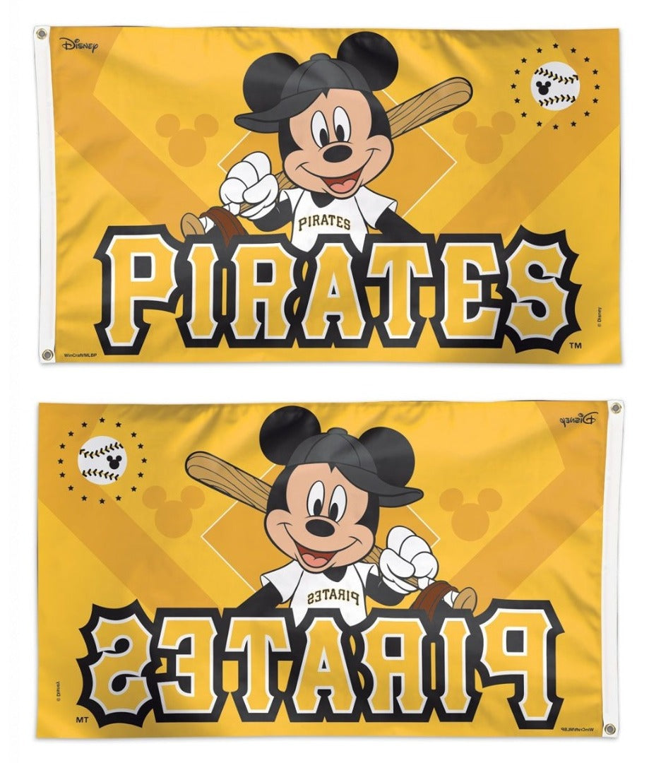 Pittsburgh Pirates Mickey Mouse 3x5 Flag heartlandflags