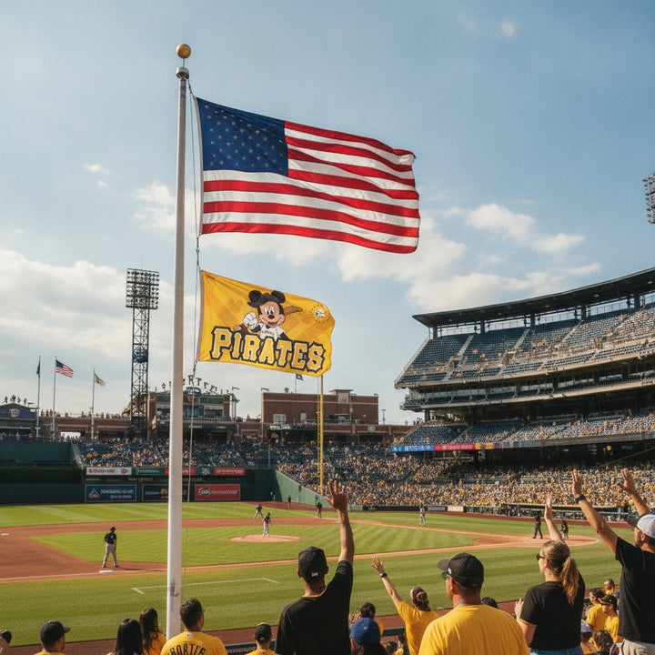Pittsburgh Pirates Mickey Mouse 3x5 Flag heartlandflags