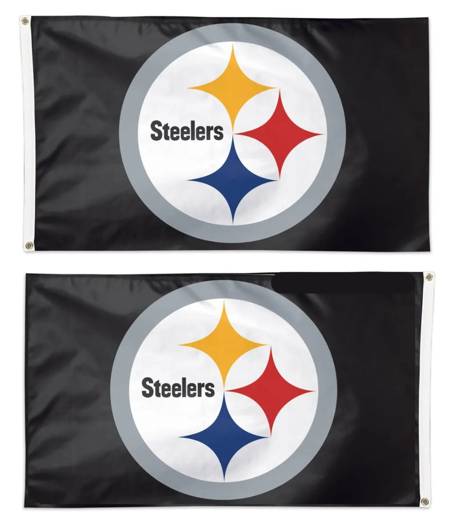 Pittsburgh Steelers 2 Sided 3x5 Black Flag heartlandflags