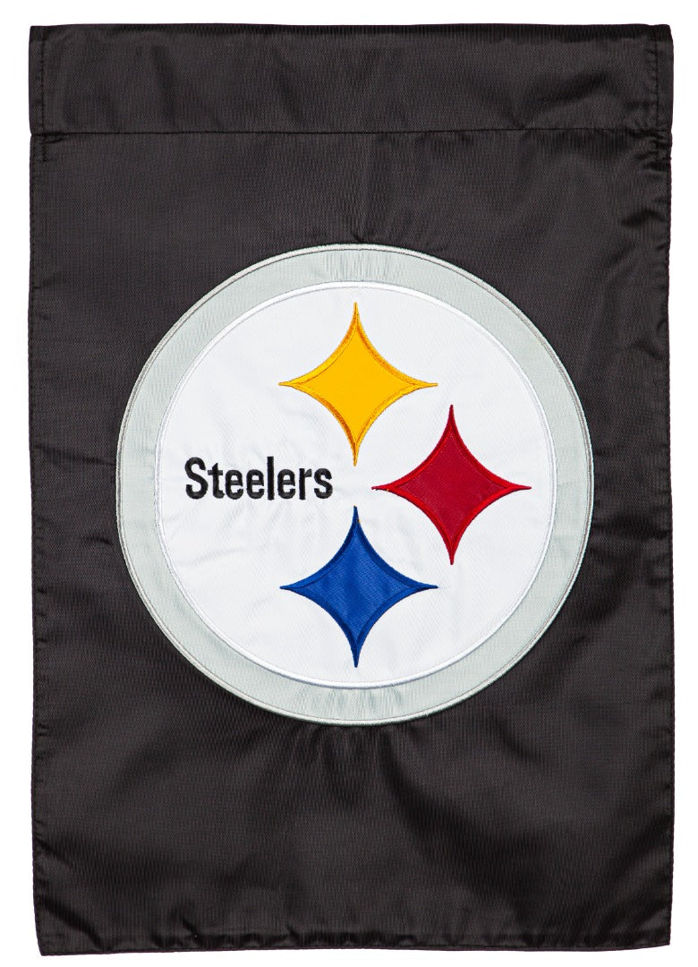 Pittsburgh Steelers 2 Sided Applique Garden Flag heartlandflags