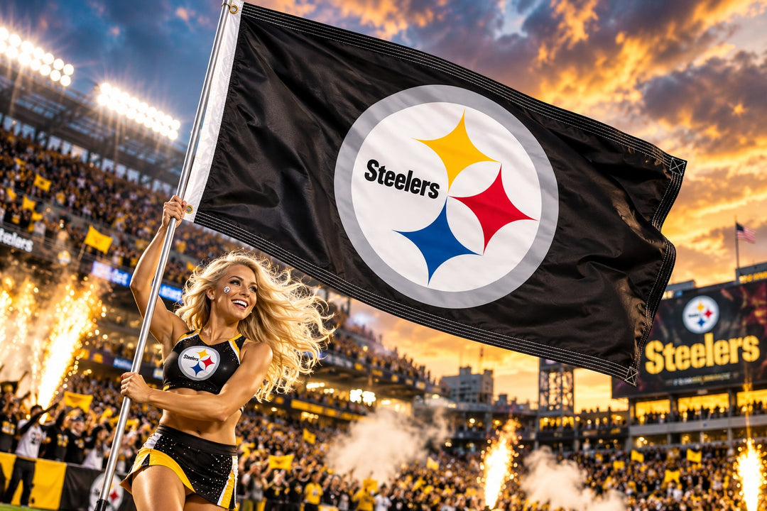 Pittsburgh Steelers Black 3x5 Flag heartlandflags