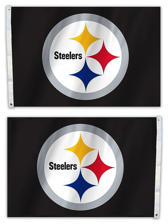 Pittsburgh Steelers Flag 2x3 Logo 2 Sided heartlandflags