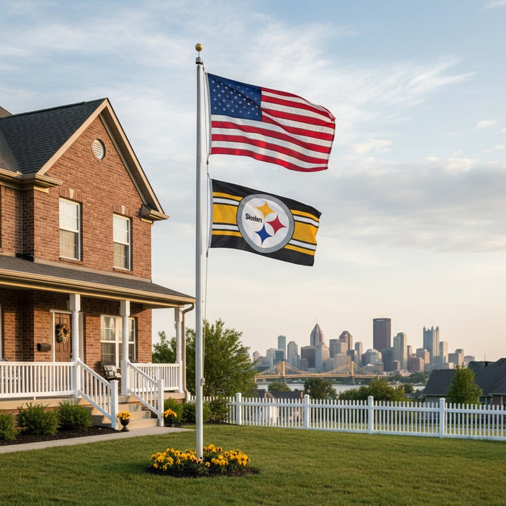 Pittsburgh Steelers Flag 3x5 Home Stripe heartlandflags