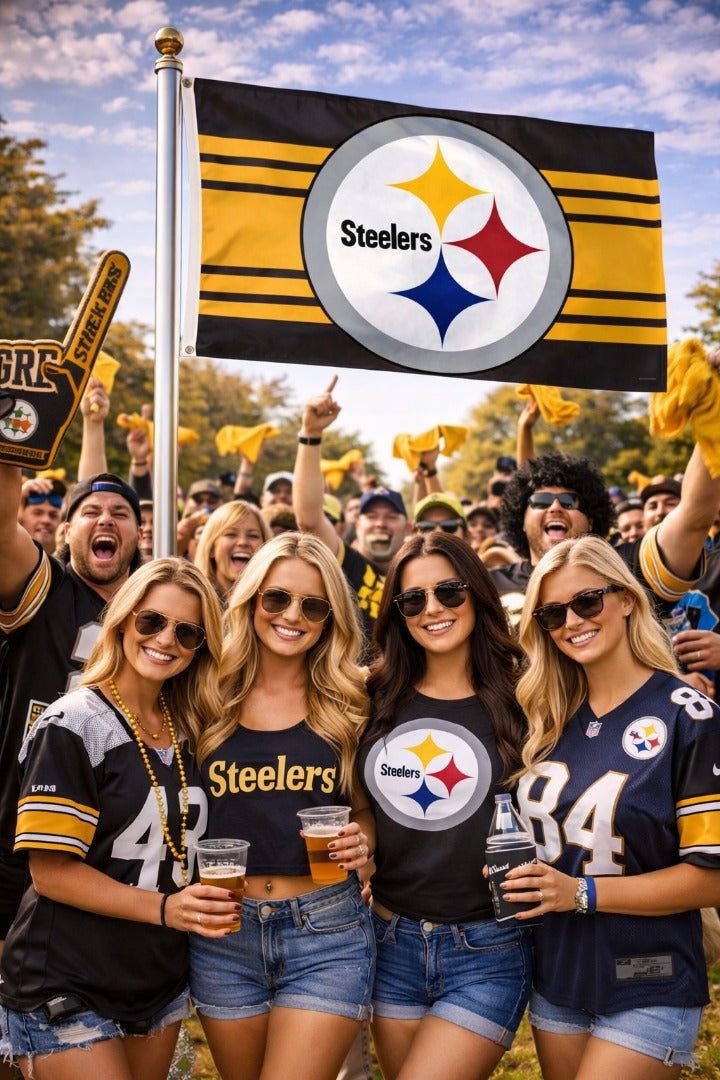 Pittsburgh Steelers Flag 3x5 Stripes heartlandflags