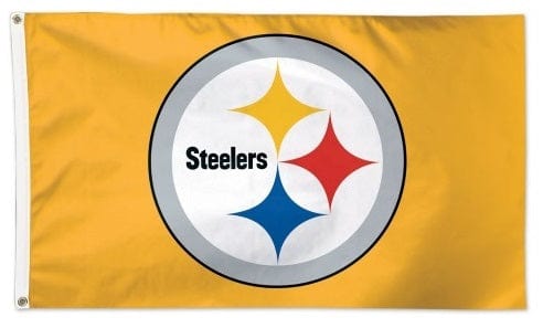 Pittsburgh Steelers Flag 3x5 Yellow 2 Sided heartlandflags